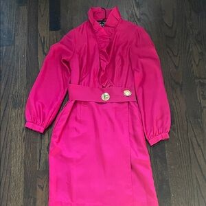 Elizabeth McKay Pink Silk Wrap Scotland Dress